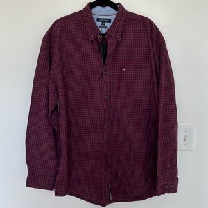 Tommy Hilfiger NWT Classic Fit Stretch Plaid Button Down - Size XL